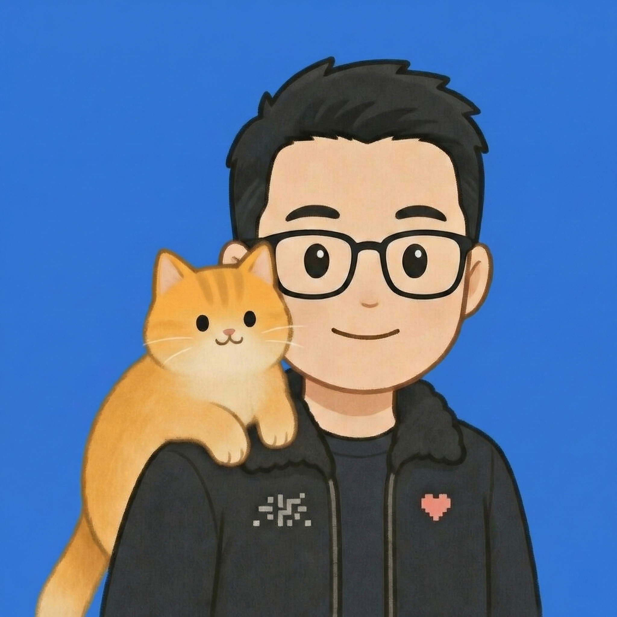 原始 VI 杰哥与黄猫形象